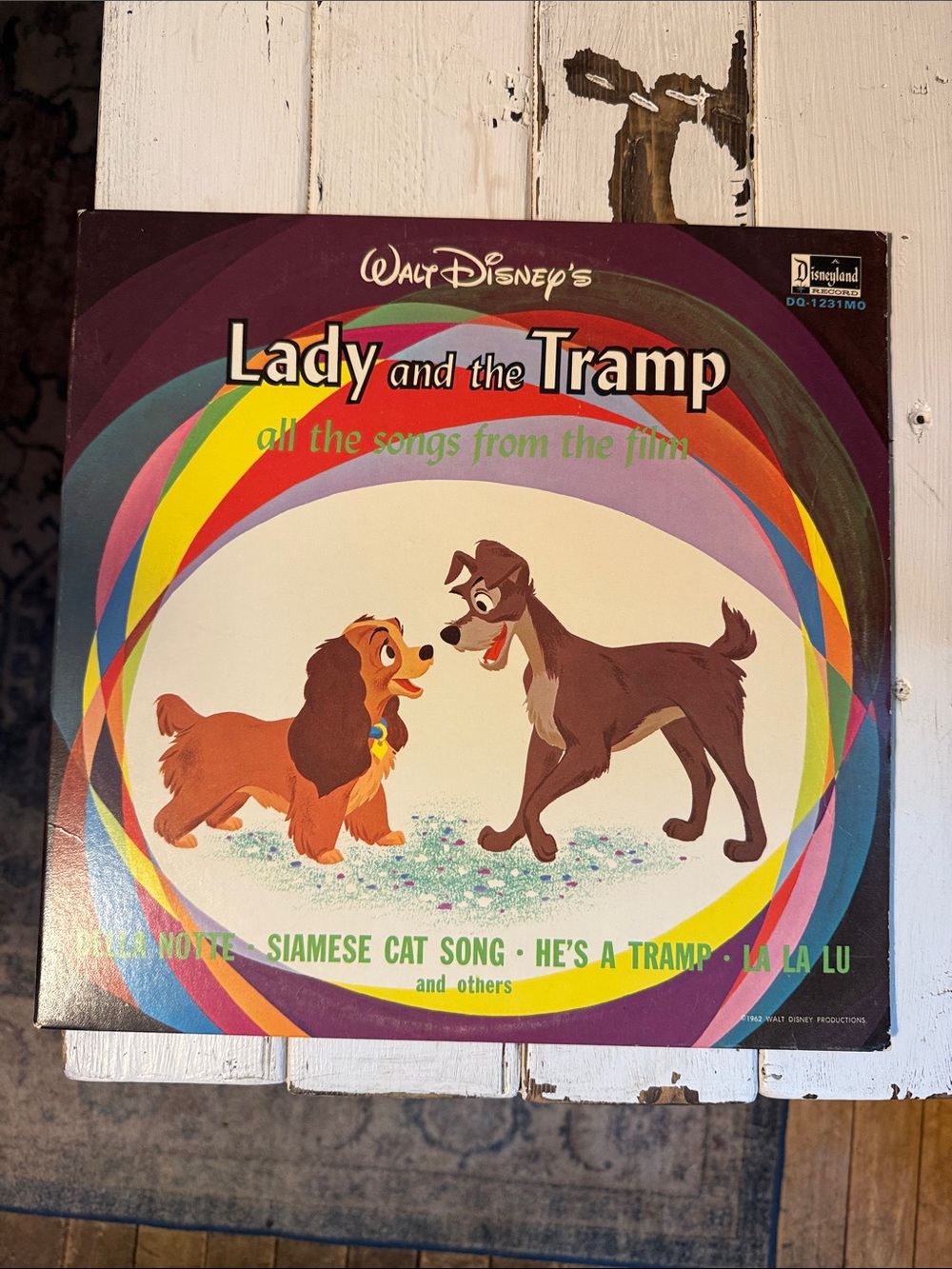 Walt Disney Presents All Songs From Lady And The Tramp (LP, Vinyl, Album), vg